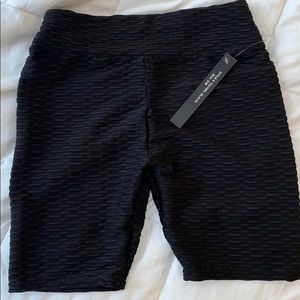 Red and Black Biker Workout Shorts
